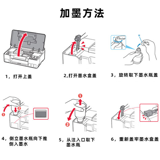 犀印适用佳能G3881打印机墨水3881黑色彩色GI-81通用专用81S连供填充加墨GI81复印一体机 黑色4瓶