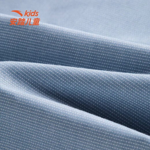 ANTA children's long-sleeved shirt jacket for boys spring and autumn new trendy versatile shirt store same style seaside blue-1 130 cm