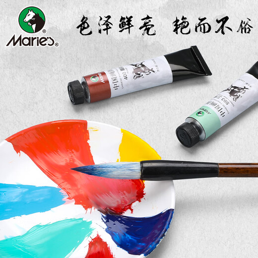 Marie s Chinese painting paint box 36 colors 12ml ink painting landscape painting professional meticulous paint set bright color paste delicate