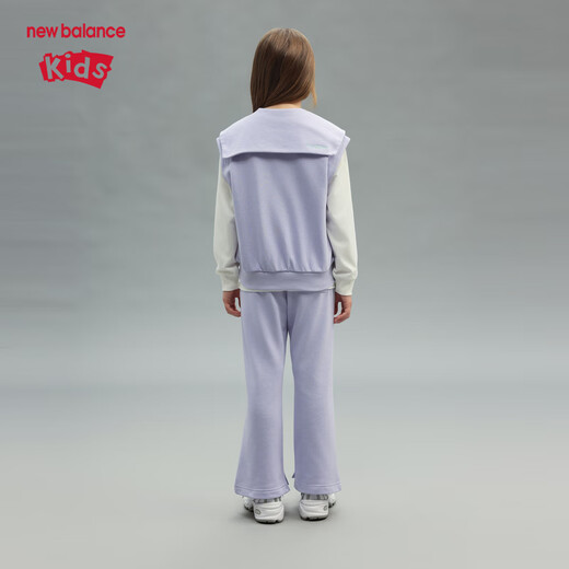 
NEW BALANCE nb children's clothing girls 25 years of spring and autumn new T-shirt vest pants set ND2PF14122 light purple 130