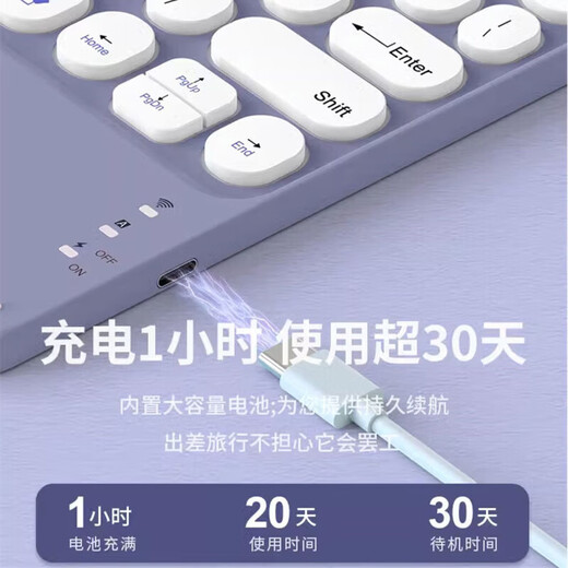 Xijilai es adecuado para la cubierta protectora del iPad Touch Keyboard 2025 nueva succión magnética AIR13 pulgadas dividido con ranura para lápiz M3 Apple A3271 Conjunto de mouse de cobertura completa, pantalla horizontal y vertical giratoria dividida] Purple + Round Purple Keyboard [con un conjunto de regalos de 5 piezas Air 13 pulgadas [Modelo 2025]