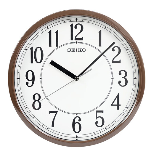 Seiko (Seiko) Japanische Seiko 12-Zoll-Uhr moderne einfache Wohnzimmer Schlafzimmer Schlafzimmer Digitale kreative Atmosphäre Wanduhr Schwarze QXA756J 12-Zoll