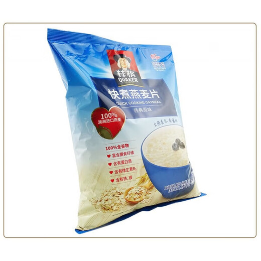 桂格醇香燕麦片燕麦片快熟燕麦多种口味可选粗粮谷物健身运动食品 (快煮燕麦片袋装1478g)
