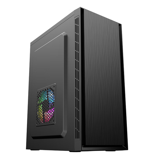 EVESKY Desktop-Computergehäuse (unterstützt ATX-Motherboard/USB3.0/durchsichtige Panoramaseite/gebürstete Platte/unterstützt Backline) Shangjie-Standard Edition