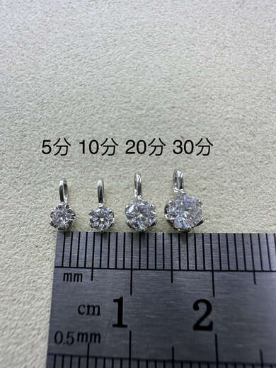 Li Shenchun 18k gold and stone small pendant 5 points-10 points small round accessories Au750 gold with gold and 10 points diamond 18k yellow pendant (1 piece)