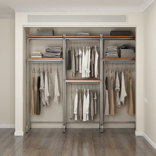 Мебель Fenmu Open Wardreobe Nordic Iron Walk-in Hanger Floordling Sdiefrom