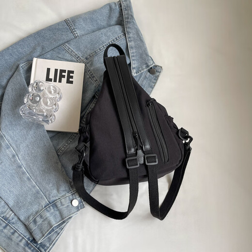 Jingzhike Doppelschulter Crossbody Leichtes Dual-Purple-Einzel-Schulter-Chest-Tasche für Frauen Sporty Style 2025 neuer Reise-Rucksack für Mama Bag Khaki