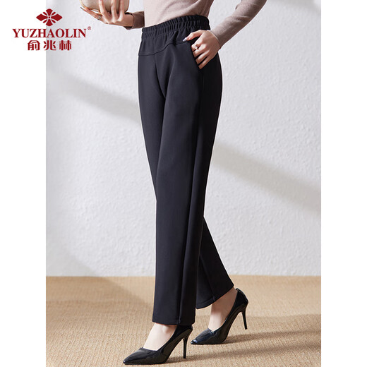 Yu Zhaolin middle-aged and elderly women's velvet casual pants mother's pants warm pants trousers clothes for the elderly Y44X025