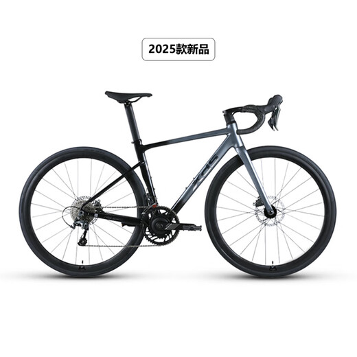 喜德盛公路自行车rs550碳纤前叉禧玛诺20速盘爪功率计骑行弯把单车25款 太空银 【整车发货】 700C×510mm