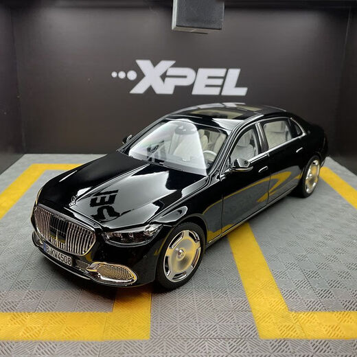 NOREV奔驰迈巴赫S680 1:18 2020全新S级X223合金全开汽车模型收藏 深红色183915