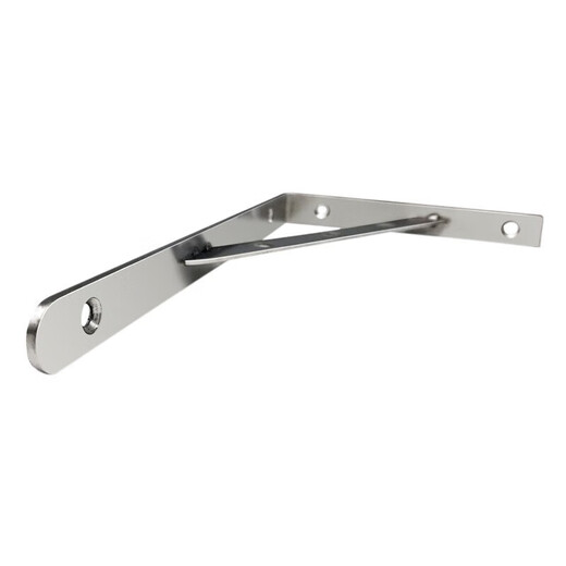 Masfor stainless steel triangle bracket thickened right-angle bracket partition fixed wall hanging bracket 4mm thick 250mm long (2 pieces/box)