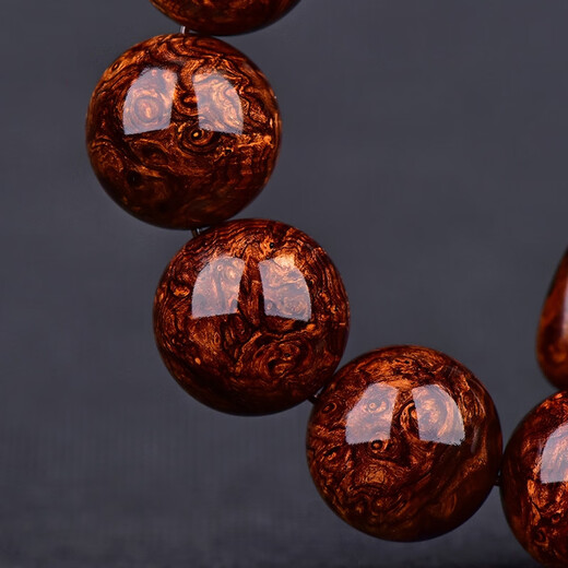 PZI奢侈高端海南黄花梨手串男满瘤疤虎皮顺纹高油密老料海黄佛珠手珠 镇店级爆满瘤疤15mm15颗