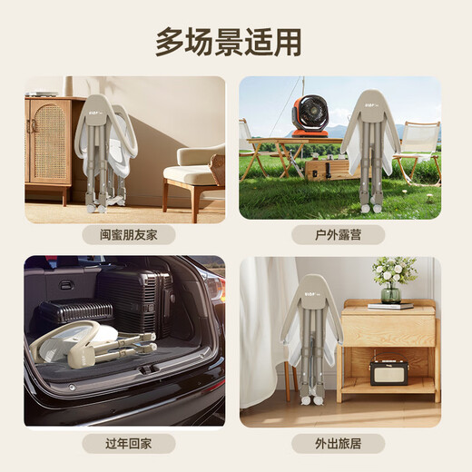 Ulop (ulop) cuna cuna cama extraíble cama multifuncional cama plegable para bebés recién nacido artefacto de sacudida cuna con mosquito net-kaqi