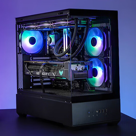 AMD family bucket Ryzen 9950X3D/9800X3D host/Asus 5080 5070Ti 5070 host game desktop assembly computer host complete machine DIY assembly machine R7 9700X+RTX5060Ti丨One