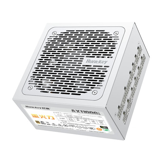 Huntkey Heavy Firepower AX1100G White Trident Gold Medal 1100W Netzteil (80PLUS Gold Medal Vollmodus/ATX3.1/PCIe5.1/Vollspannung/Dual-CPU-Netzteil)