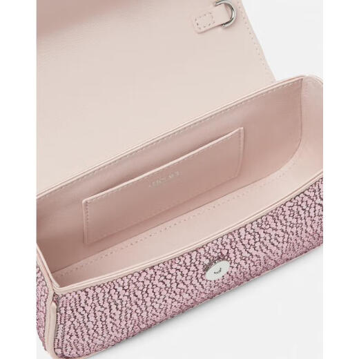 Versace Crystal Mini Bag Crystal Clear Magnetic Flip Adjustable Shoulder Strap Multi-purpose Hand-Hand Crossbody Dual-Use Nude Color Unicode