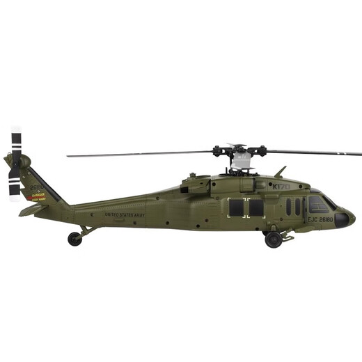 伟力之星 GREAT POWER STAR伟力新品K170黑鹰UH60L遥控直升机四通道4桨仿真无刷定高航模飞机 K170黑鹰直升机【全套到手飞】 练习-双电