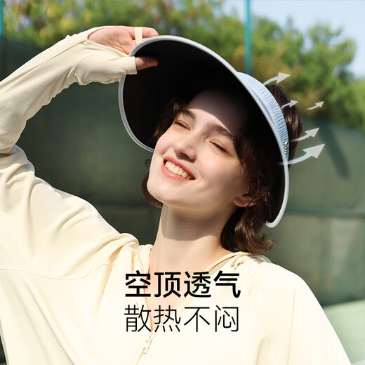 OhSunny big hat brim sun protection puff hat UV sun protection sky top hat dark night sky