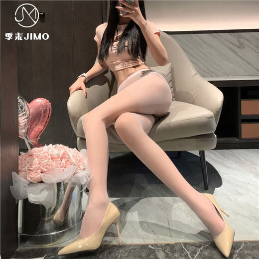 Sexy open-stand stockings without removing ultra-thin sexy black stockings beautiful leg socks sexy two-sided open-stand stockings for women hair delivery. White, single size exquisite soft bag
