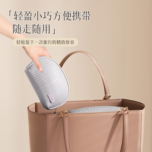 Bonnymeijia Cosmetic Storage Bag Cream Style Portable Hand-held Toiletries Storage Bag Vertical Style - Apricot Pink