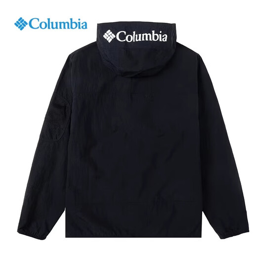Columbia外套男25春夏户外拒水透气休闲徒步登山连帽夹克WE4839 011 M 175/96A