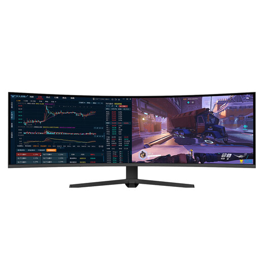 Xinghuachen 40/49-inch 5K ultra-wideband fish screen 32 9 curved 144HZ gaming e-sports Nano IPS lift desktop computer LCD monitor PBP split screen type-c 49-inch 4K 165HZ curved fish screen HVA panel
