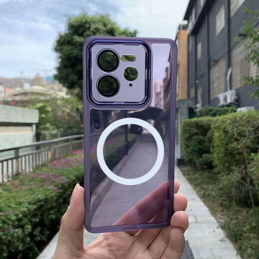 El caparazón de vaca es adecuado para la caja de teléfono móvil de teléfono móvil Real ME GT7PRO Absorbing magnético nuevo RMX5010 viene con la película de la lente Cobertura completa Protección contra la caída. Aplicable a: Real Me GT7Pro Eyes encantadores con película de lente [Black + Black Magnetic Absorbing]