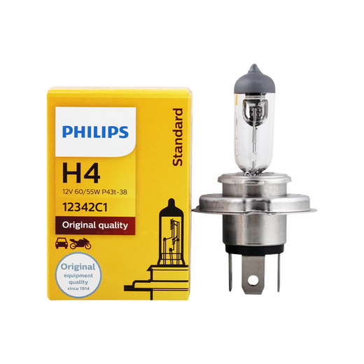 【9成新】飞利浦（PHILIPS）小太阳标准型石英灯H4-12342汽车灯泡大灯近光灯远光灯卤素灯