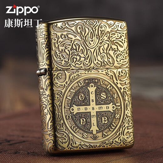 
ZIPPO original genuine lighter armor brass five-sided carving evil spirit elegy custom gift gift brass routine Constantine stand-alone DY9902D