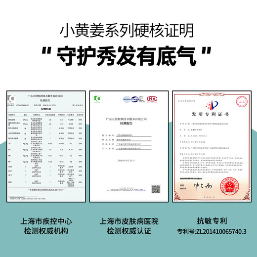 澳雪（accen）云南小黄姜防脱洗发水500ml 强根固发减少掉发