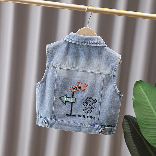 G.Duckkids Little Yellow Yellow Duck Boy Denim Vest Vesm и осенний наряд в детском жилете детского жилета для детского жилета для детской конной