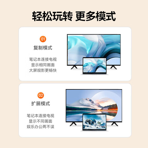 山泽DP转HDMI转接线 4K高清视频连接 DisplayPort1.2版转HDMI视频线电脑接电视显示器 5米DH1050