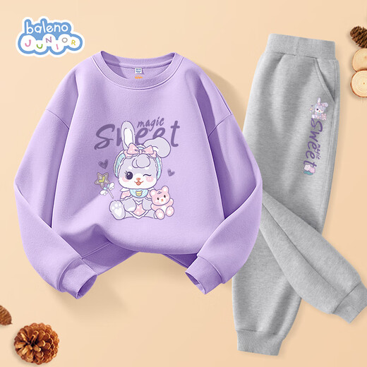 Benny Road Girls Set Printemps and Automn 2025 Girls's Big Child's's Fashionable Sweatshirt Children's Automn Cloths Casual Sportswear Two-Piece Set