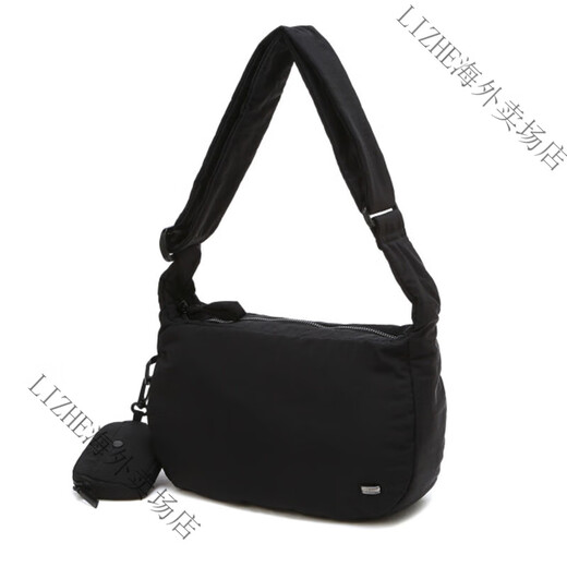 哈吉斯（HAZZYS）时尚包包春夏潮流休闲斜挎包街头风单肩包男 黑色