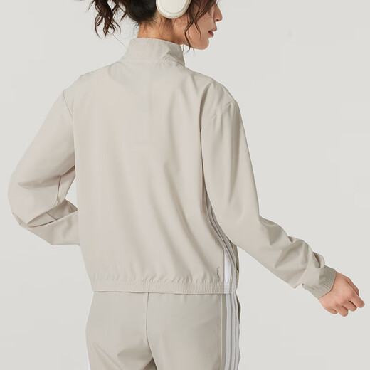 
Adidas women's sports suit 25 spring new comfortable breathable woven windproof jacket jacket loose trousers two-piece set JE6173+JI8313 S