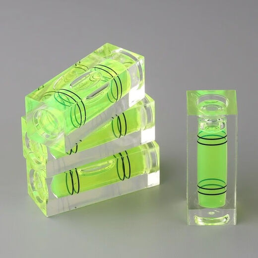 Qinkai 1200+ level small simple square level bubble level green water double line square large 3 pack green level