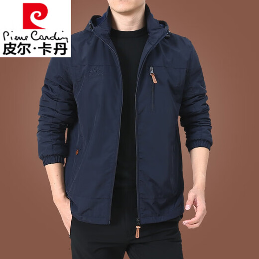 皮尔卡丹（pierre cardin）户外男士外套秋冬季2025新款中年男装秋装上衣服加绒夹克男春秋厚 9898黑色 款 加绒 M
