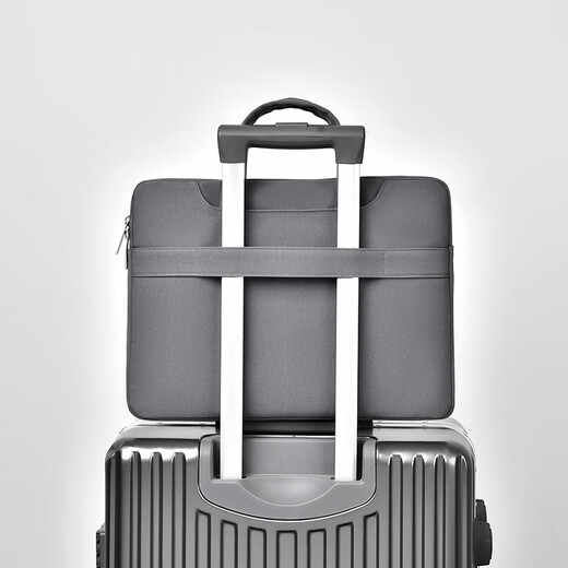 
Asus computer bag suitable for Asus Lingyao 14 laptop bag fearless 14/Pro15/16 shock-proof portable 677 black [white label] 15.6 inches