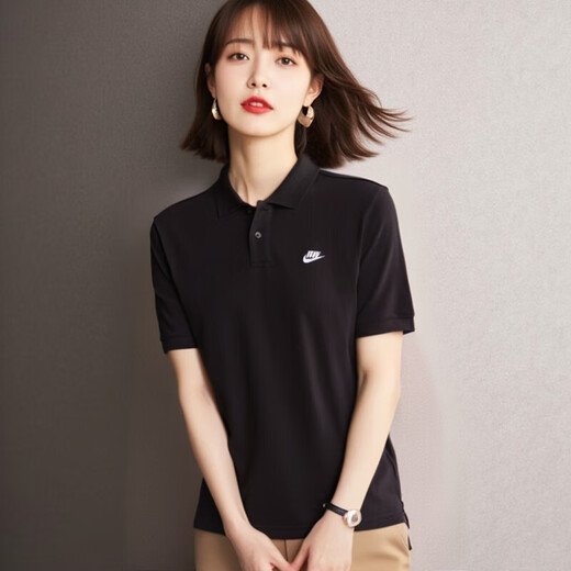 耐克（NIKE）t恤女装 2025夏季新款运动服情侣休闲服翻领全棉透气Polo衫男短袖 FN3895-010/偏大/晒图退5【元】 M (170/88A)