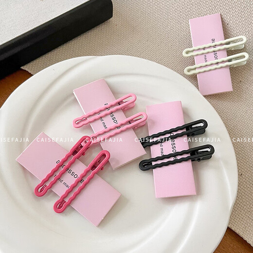 Candy Color Seamless Duckbill Clip Broken Hair Clip Women's Forehead Bangs Side Clip Headwear Straight Hair Clip TS64 Candy Color Duckbill Clip 5 Random Colors