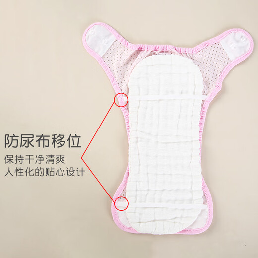 Clcey Windel Pocket Neugeborene Baby Mesh Pockethose fester Gurt Urin Waschbares Baumwollwindel Artefakt atmungsaktivem Ring Meson Sommer 3 Packblau Mesh S (5-11Jin [Jin gleich 0,5 kg]))
