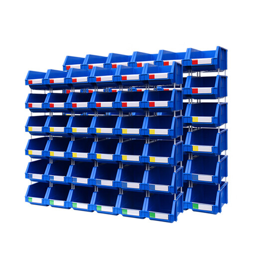 XMSJ零件收纳盒仓库货架斜口塑料盒五金配件物料螺丝工具收纳箱 M15270*140*125只可背(单个)