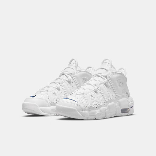 Nike Nike Men and Girls Pippen Basketball Shoes Air More Uptempo Air Cushion Cushioning and Anti-Slip Support Sports Sports Dh9719-100 39 [Longitud sugerida del pie 24.5 cm]