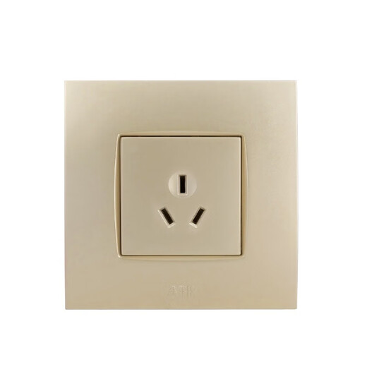 ABB switch socket panel steel frame is made of Yipiao Gold one-open two-open light three-hole 16A household package two-open single control AU10253-PG