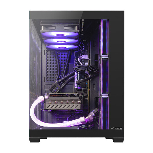 AMD Ryzen R7 9700X host RTX5060Ti graphics card RTX5080 desktop assembly computer e-sports game live broadcast AI design editing host complete machine diy assembly machine Ryzen R7 9700X+RX9060XT 16G with three single hosts