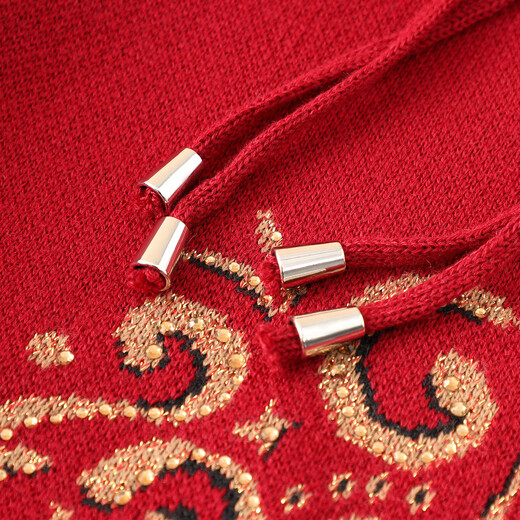 
Datang Lady [two-piece sweater with velvet set] sweater grandma girl middle-aged and elderly mother dressed in autumn and winter