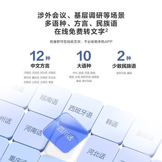 IFlytek AI Recorder SR302 Spark Edition equipped with iFlytek Spark large model, recording to text, real-time translation, free transcription, professional meeting minutes, Spark upgrade SR302-Spark Edition-32G