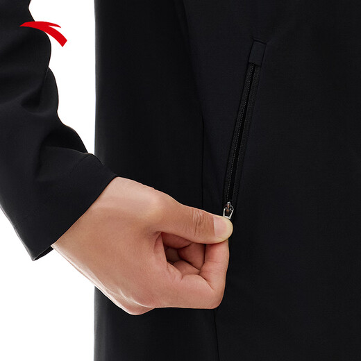 ANTA Water-Repellent Hooded Sports Jacket Men's Fall Fitness Running Three-Proof Sportswear Woven Jacket Top