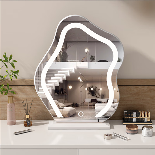 Anerya Yunduo makeup mirror desktop lightweight smart LED high-end light mirror bedroom dressing table mirror