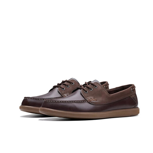 Clarks其乐休闲鞋男鞋 25年新品一脚蹬船鞋柔软牛皮乐福鞋Bratton Boat 26181271 40